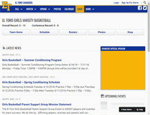 Tablet Screenshot of eltorogirlsbasketball.com